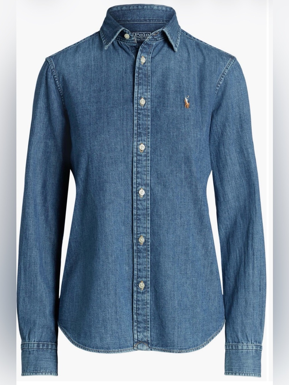 Polo by Ralph Lauren Classic Indigo Denim Button-Down Shirt Size XL